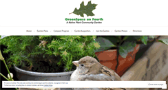 Desktop Screenshot of greenspaceon4th.org